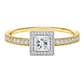Deneuve - Princess - Yellow/White Tone - Pavé