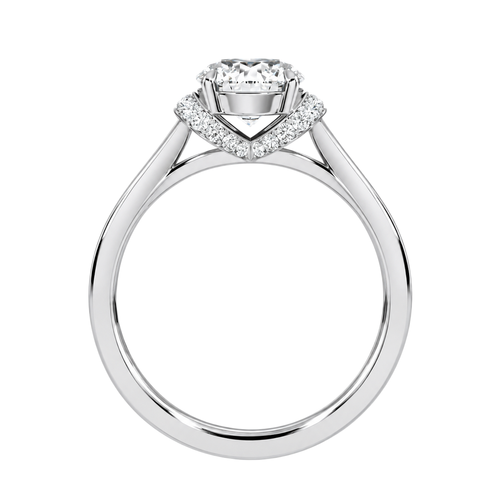 Ellipse - Round - Platinum - Channel