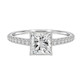 Solenne - Princess - Platinum - Pavé