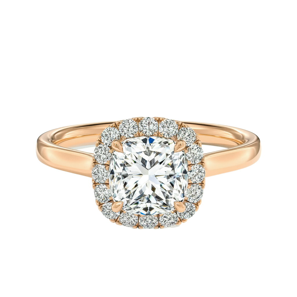 Cordelia - Cushion - Rose Gold - Plain