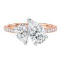 Duo - Pear - Rose/White Tone - Pavé