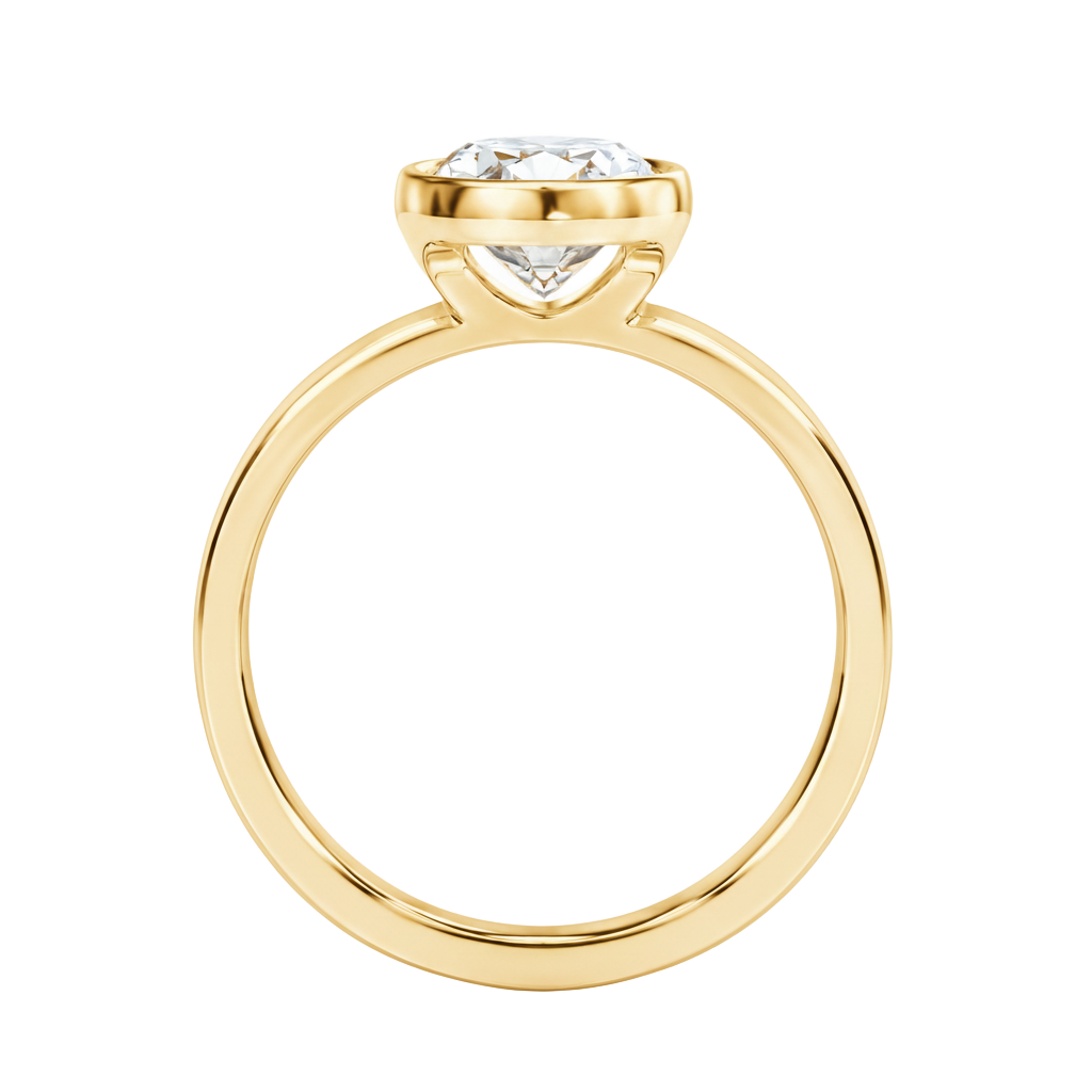 Bailey - Asscher - Yellow Gold - Channel
