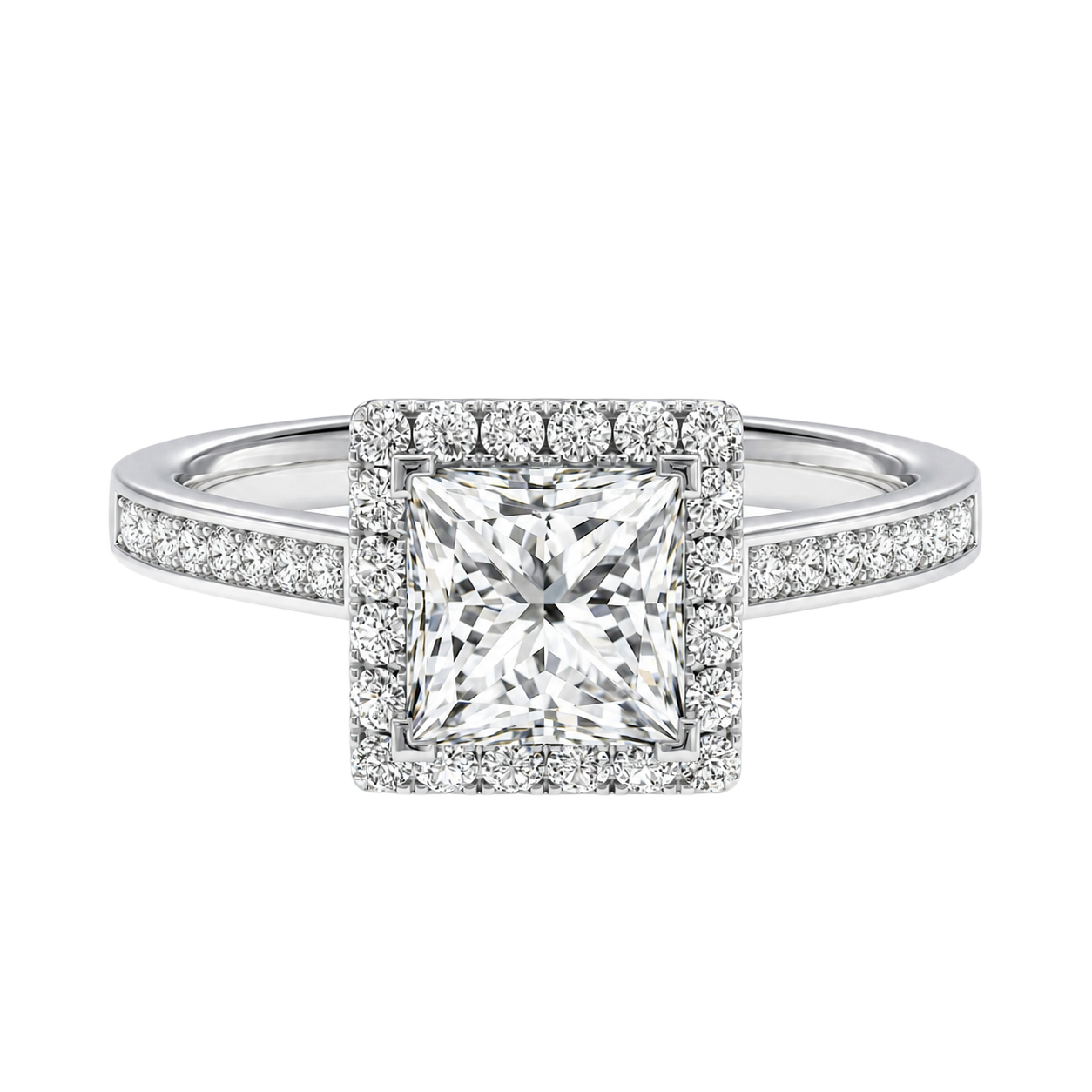 Cordelia - Princess - White Gold - Channel