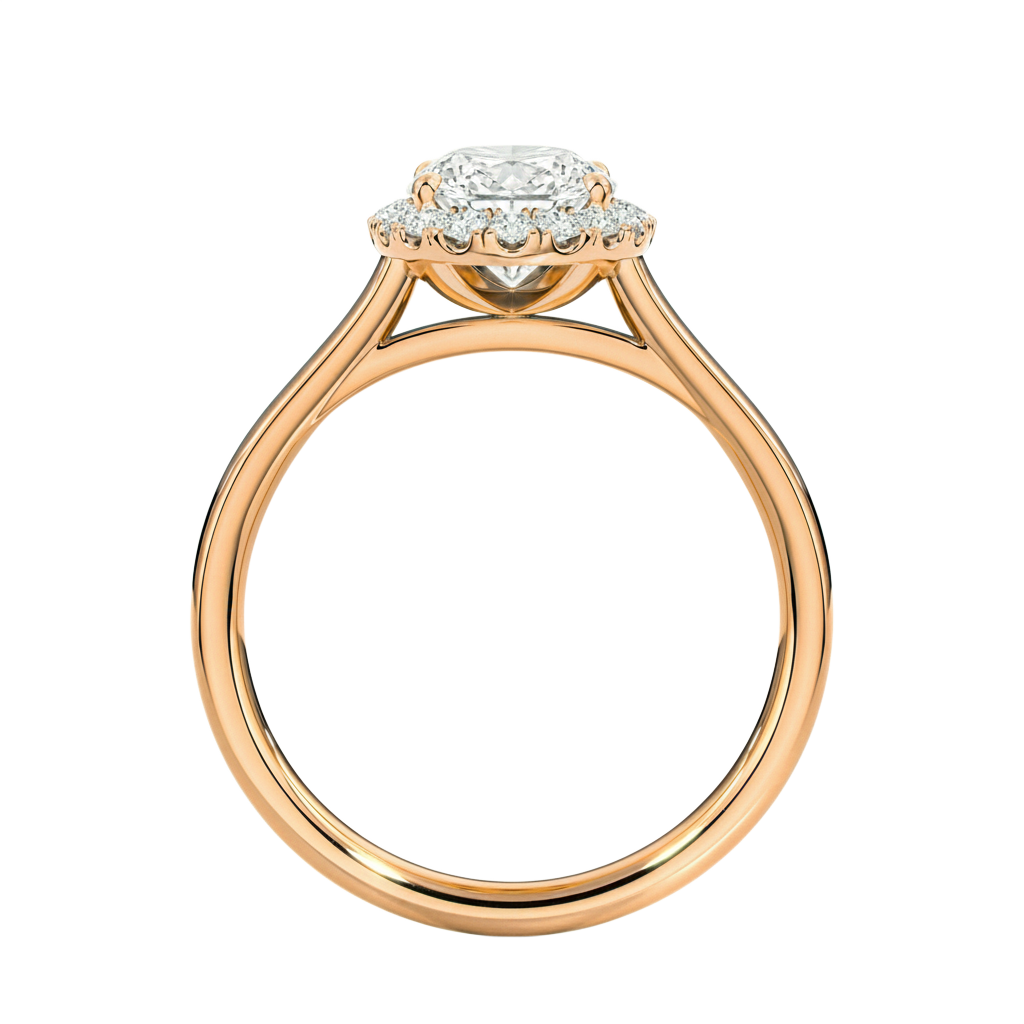 Cordelia - Oval - Rose Gold - Plain