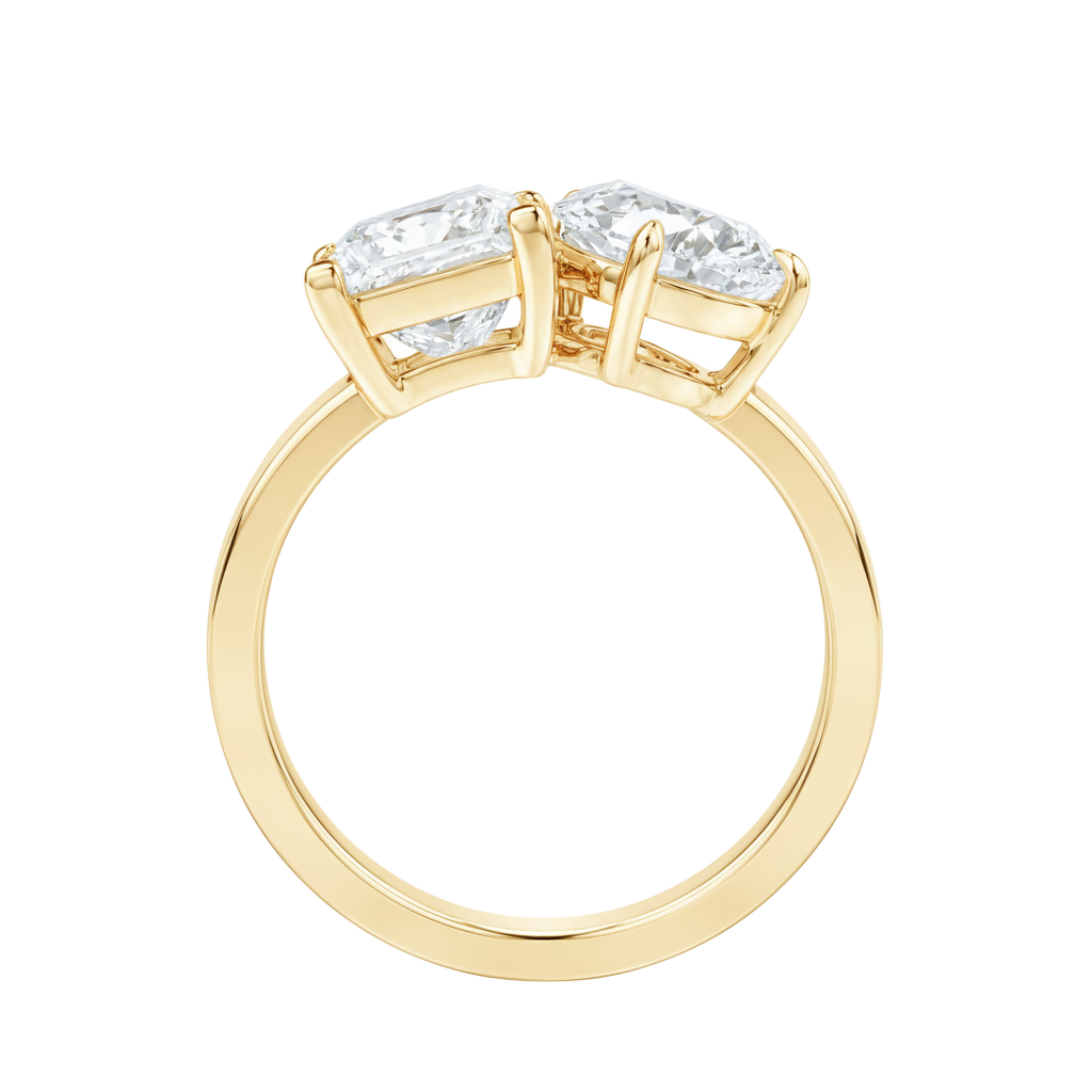 Duo - Round - Yellow Gold - Channel