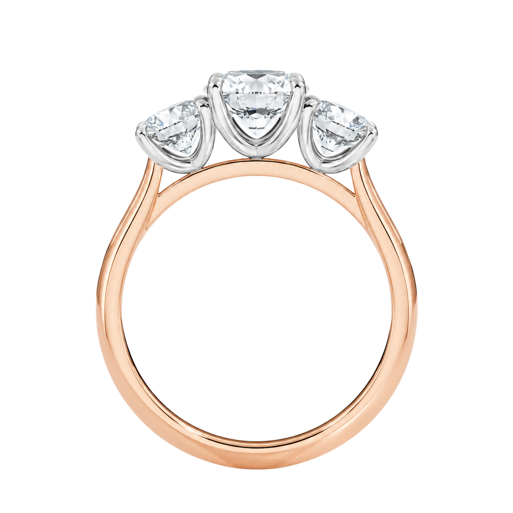 Trinity - Round - Rose/White Tone - Plain