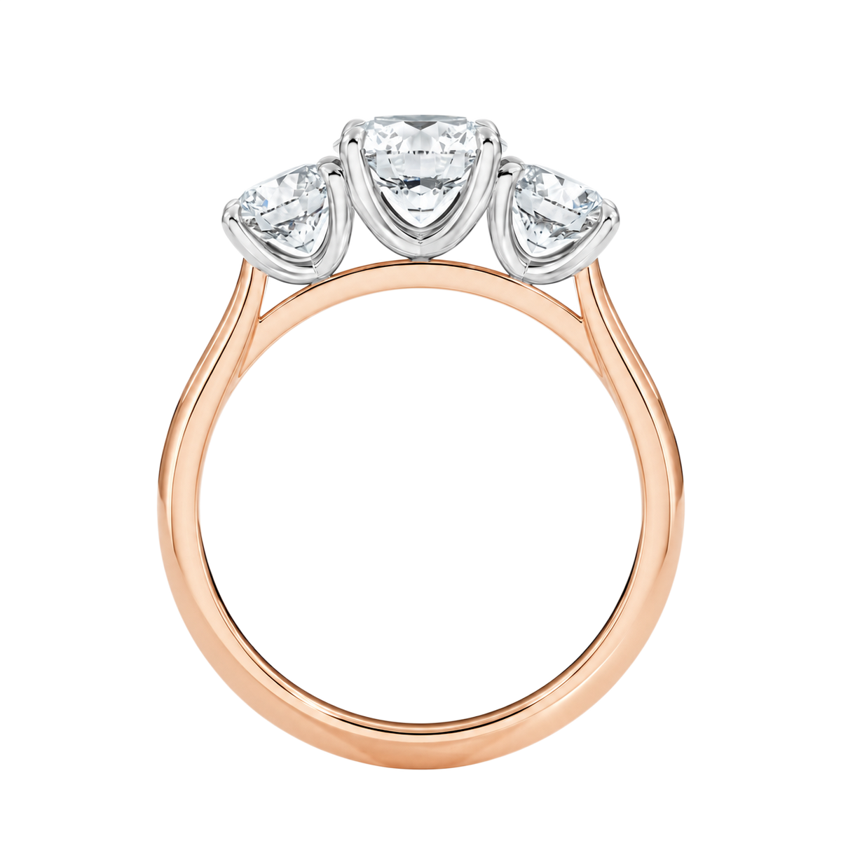 Trinity - Round - Rose/White Tone - Plain