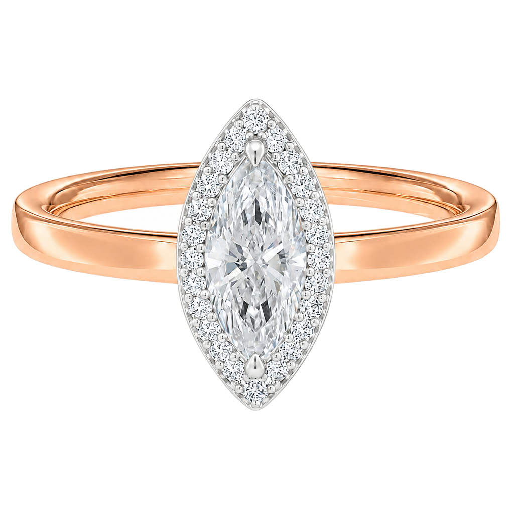 Deneuve - Marquise - Rose/White Tone - Plain
