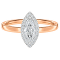 Deneuve - Marquise - Rose/White Tone - Plain