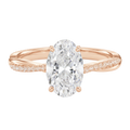 Wreath - Oval - Rose Gold - Pavé