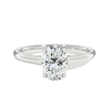 Basilica - Oval - White Gold - Plain
