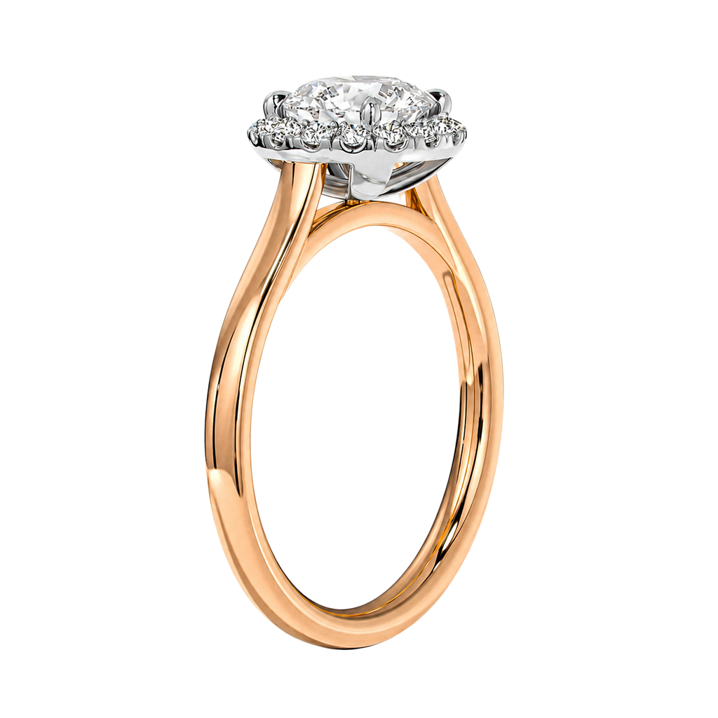 Cordelia - Round - Rose / White Tone - Plain