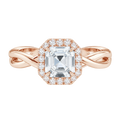 Braid - Asscher - Rose Gold - Plain
