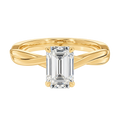 Wreath - Emerald - Yellow Gold - Plain