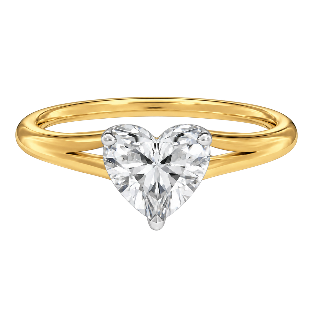 Lumiere - Heart - Yellow/White Tone - Plain