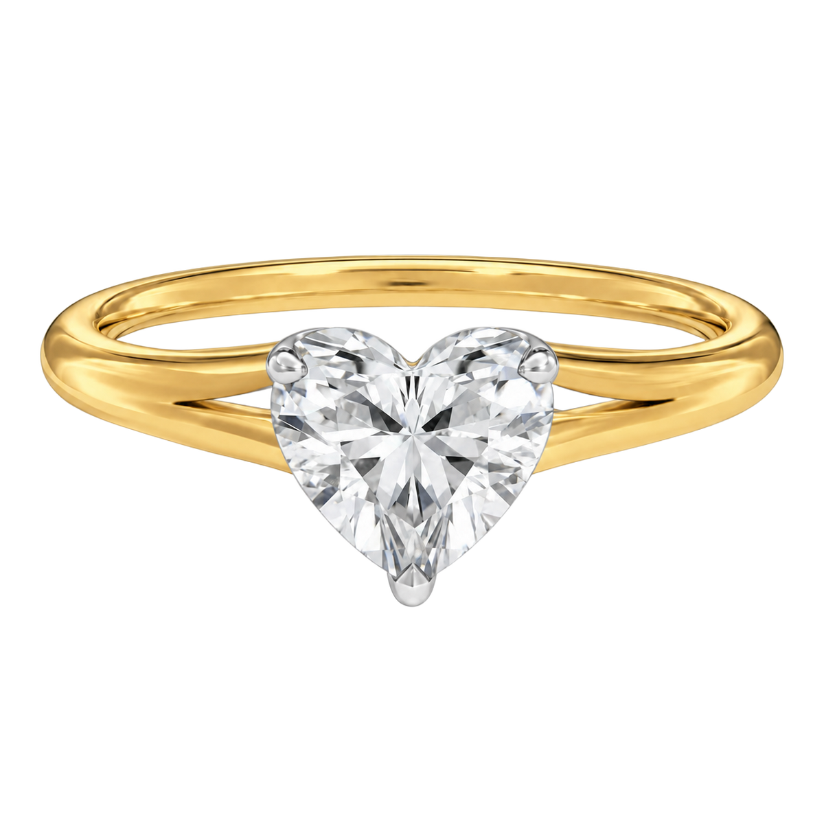 Lumiere - Heart - Yellow/White Tone - Plain