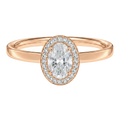 Deneuve - Oval - Rose Gold - Plain