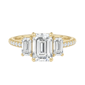 Elysium - Emerald - Yellow Gold - Pavé