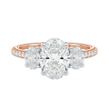 Elysium - Oval - Rose/White Tone - Pavé