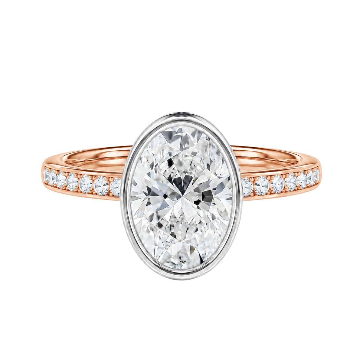 Bailey - Oval - Rose/White Tone - Channel