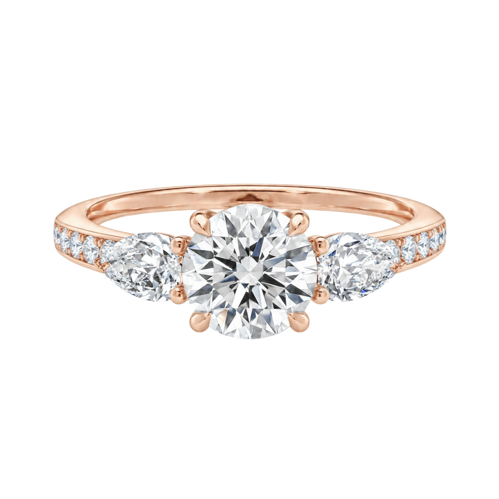 Halcyon - Round - Rose Gold - Channel