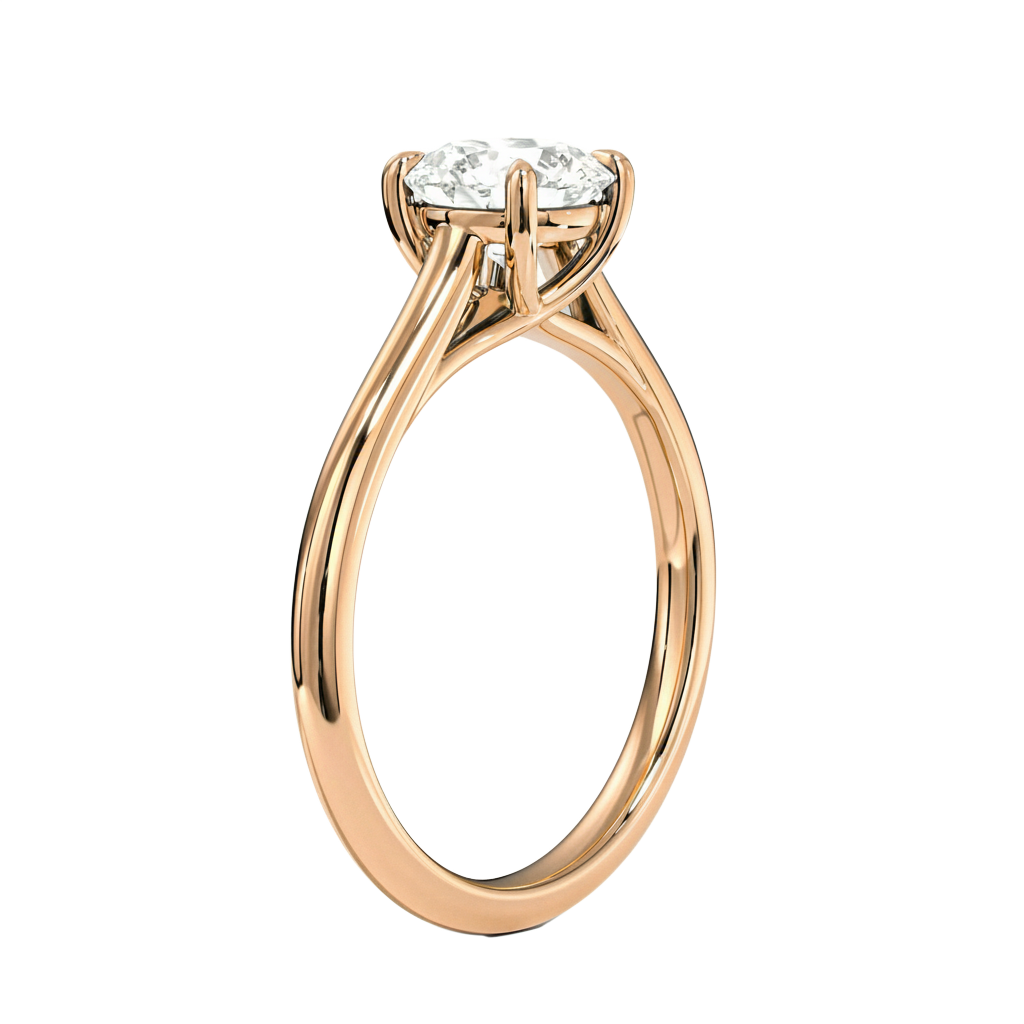 Basilica - Round - Rose Gold - Plain
