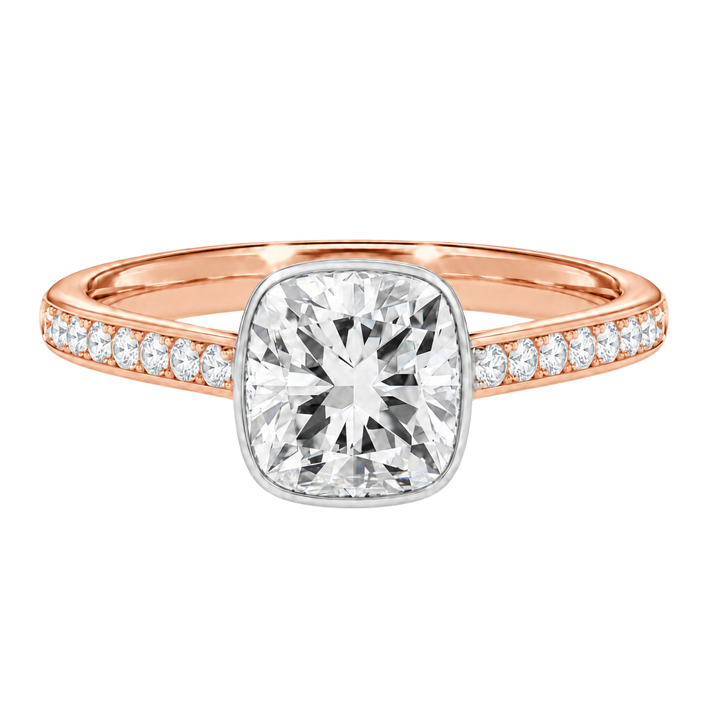 Solenne - Cushion - Rose/White Tone - Channel