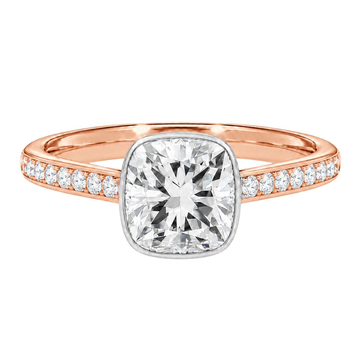 Solenne - Cushion - Rose/White Tone - Channel