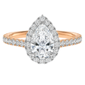 Cordelia - Pear - Rose / White Tone - Pavé