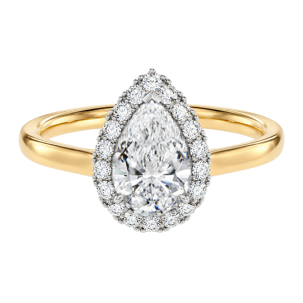 Cordelia - Pear - Yellow / White Tone - Plain