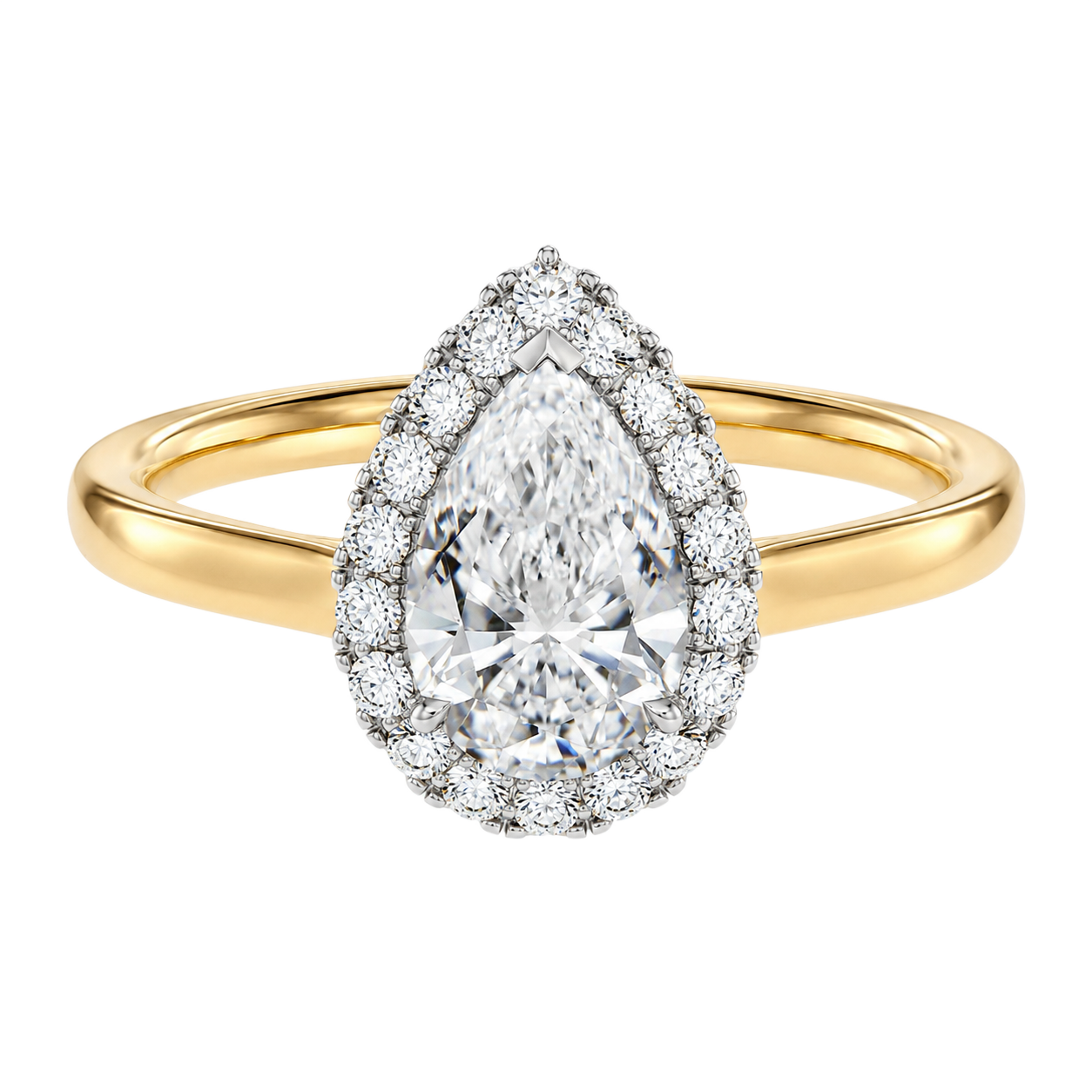 Cordelia - Pear - Yellow / White Tone - Plain