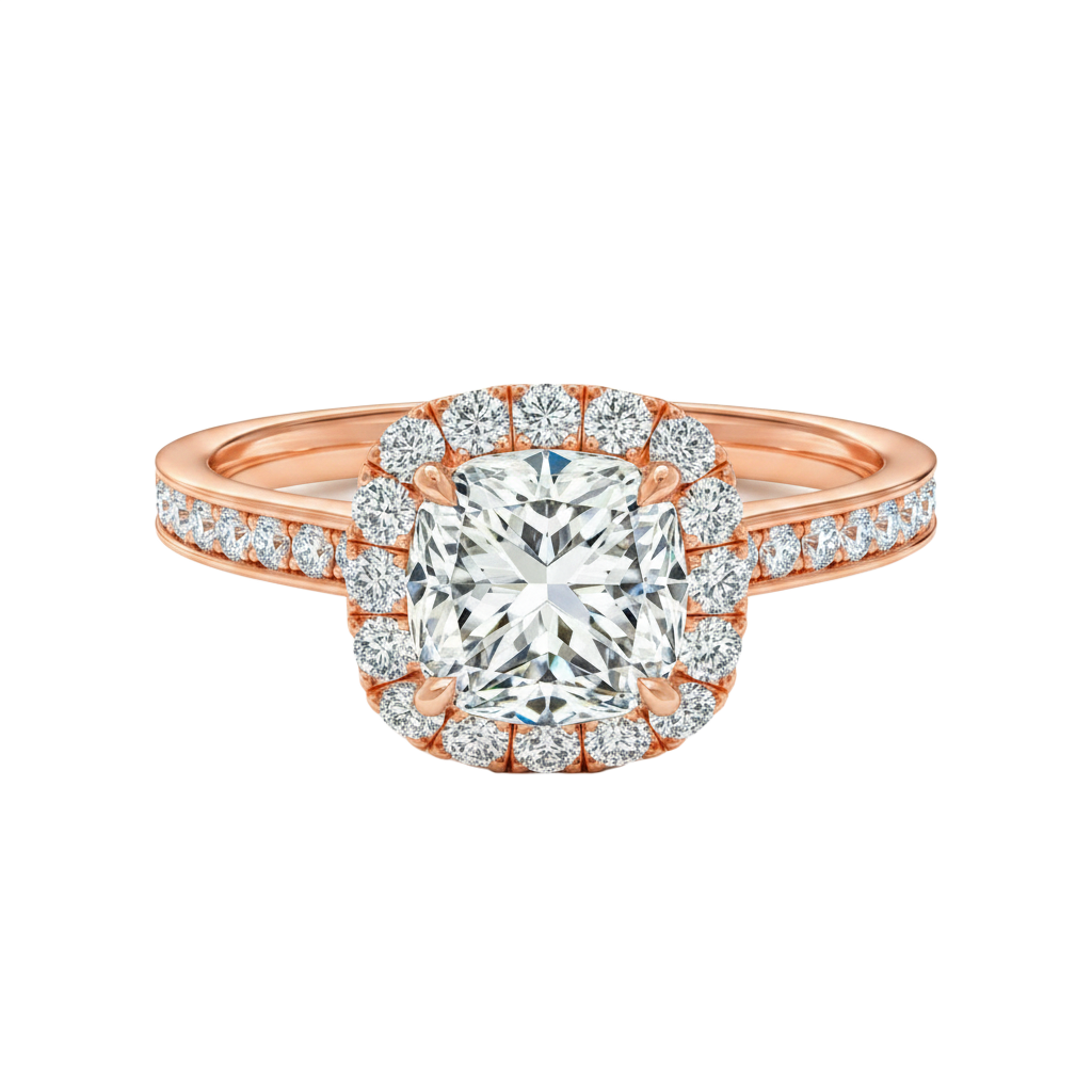 Cordelia - Cushion - Rose Gold - Channel