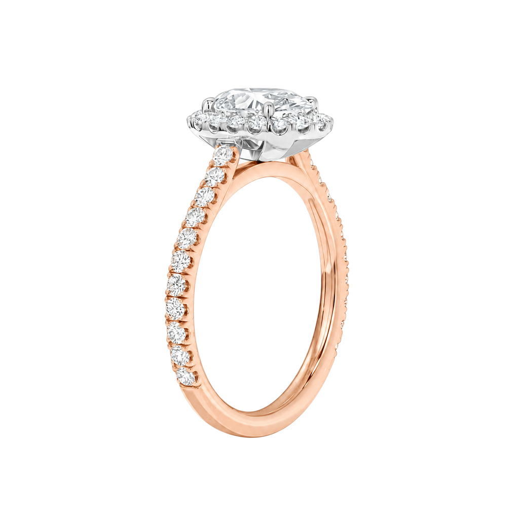 Cordelia - Radiant - Rose / White Tone - Pavé