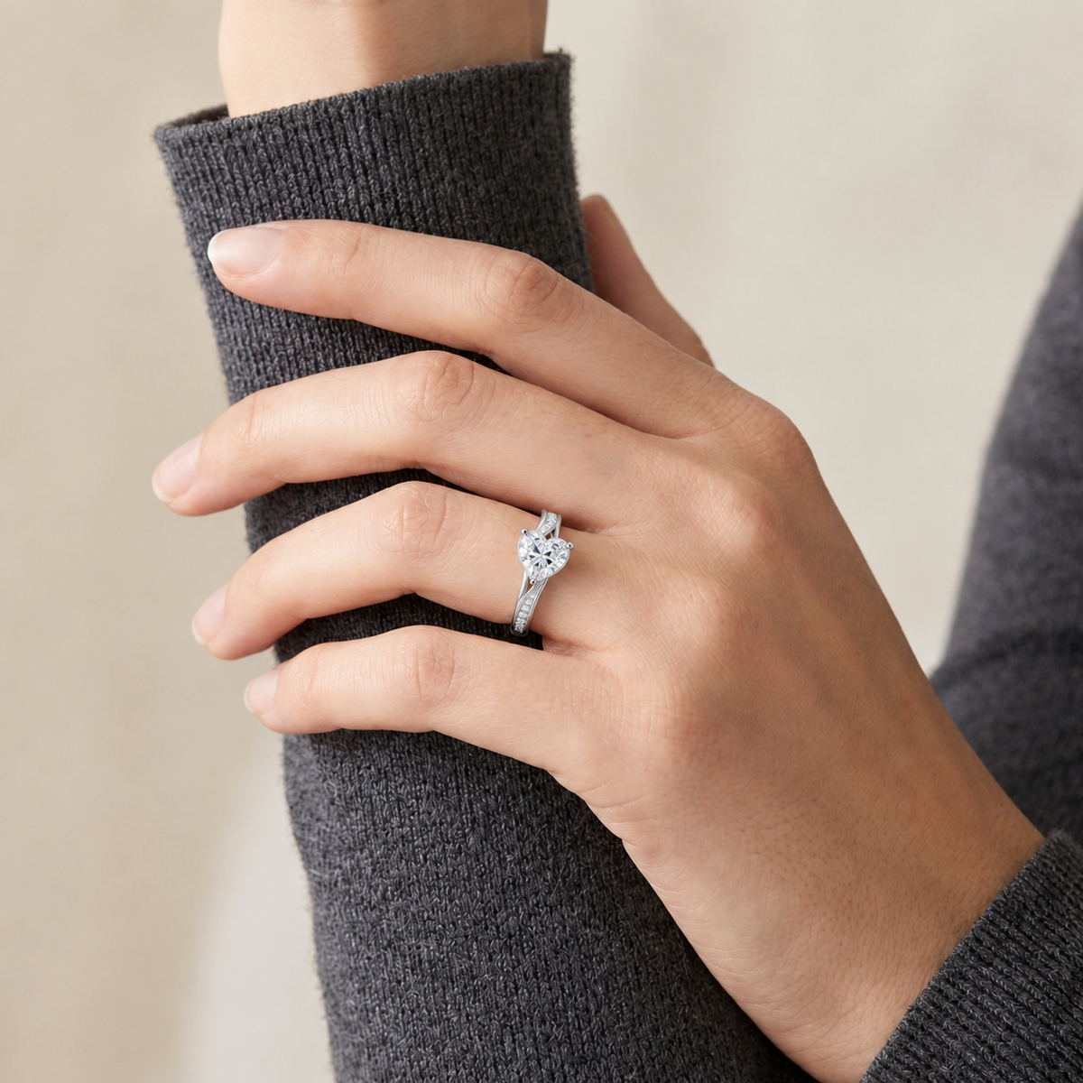 Wreath - Heart - Platinum - Channel
