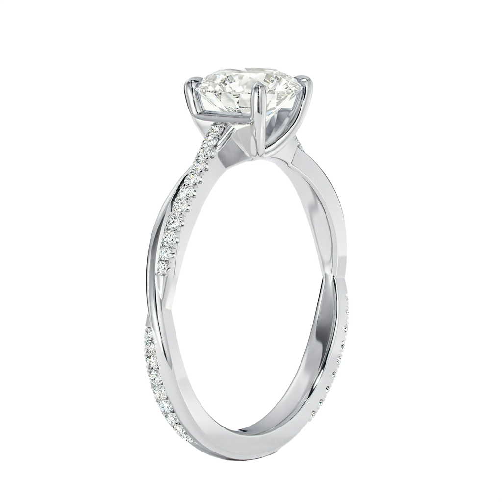 Wreath - Pear - Platinum - Pavé