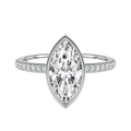 Bailey - Marquise - Platinum - Pavé