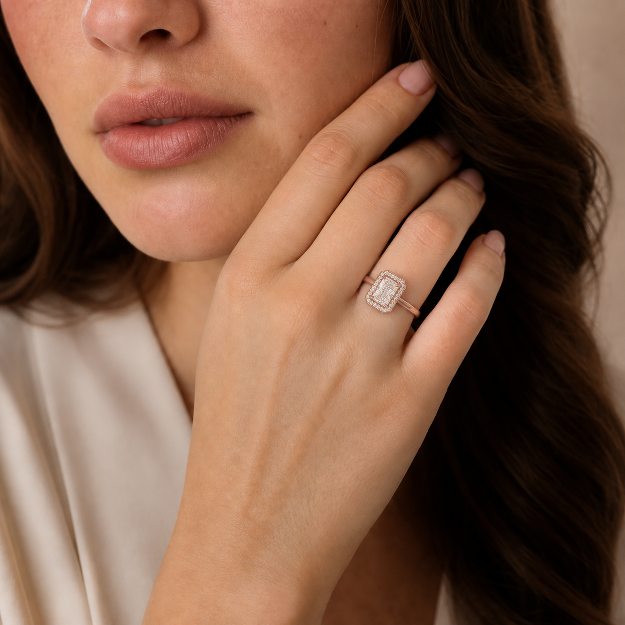 Deneuve - Radiant - Rose Gold - Plain