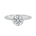 Solenne - Round - White Gold - Pavé
