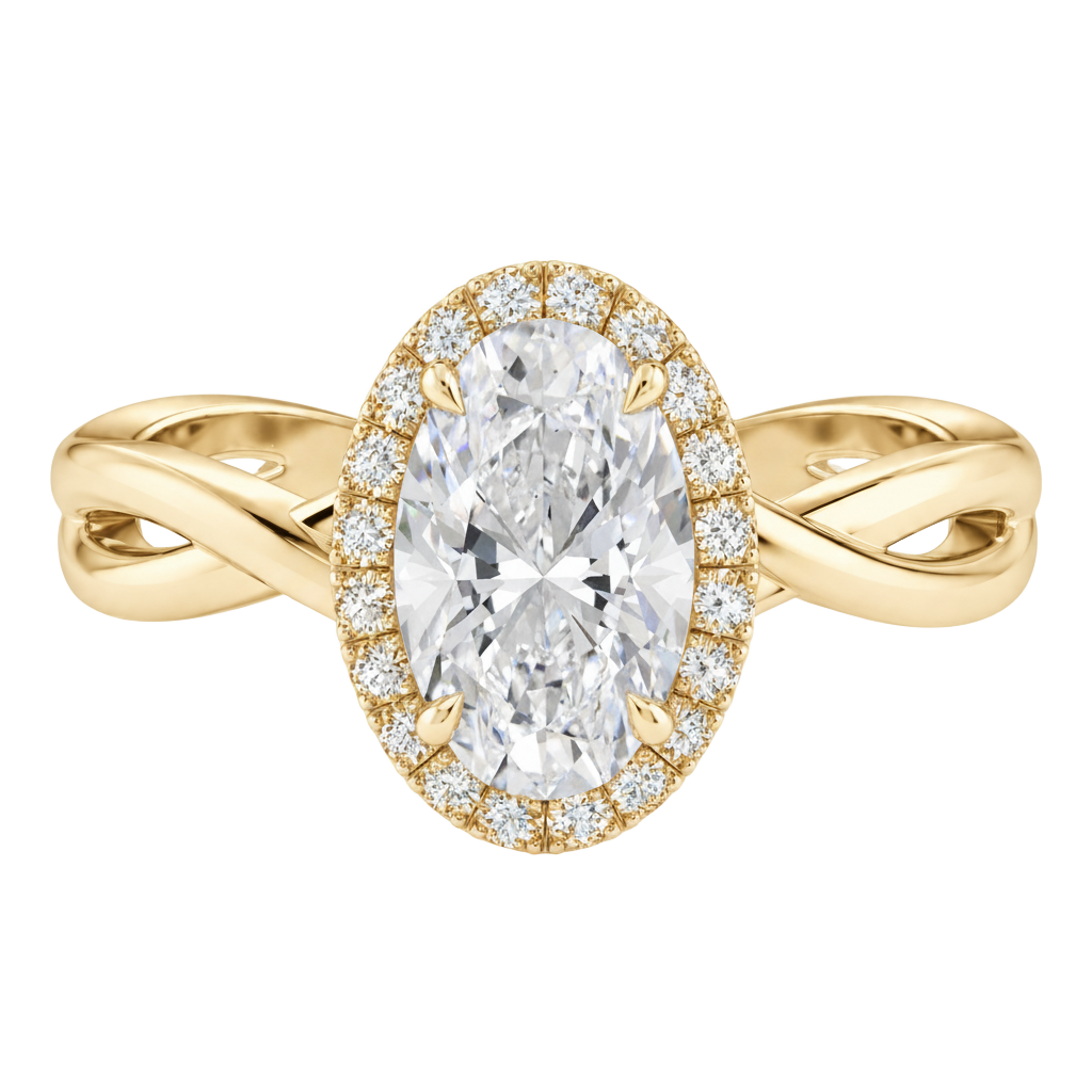 Braid - Oval - Yellow Gold - Plain