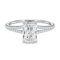 Lumiere - Radiant - White Gold - Pavé