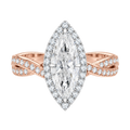 Braid - Marquise - Rose/White Tone - Channel