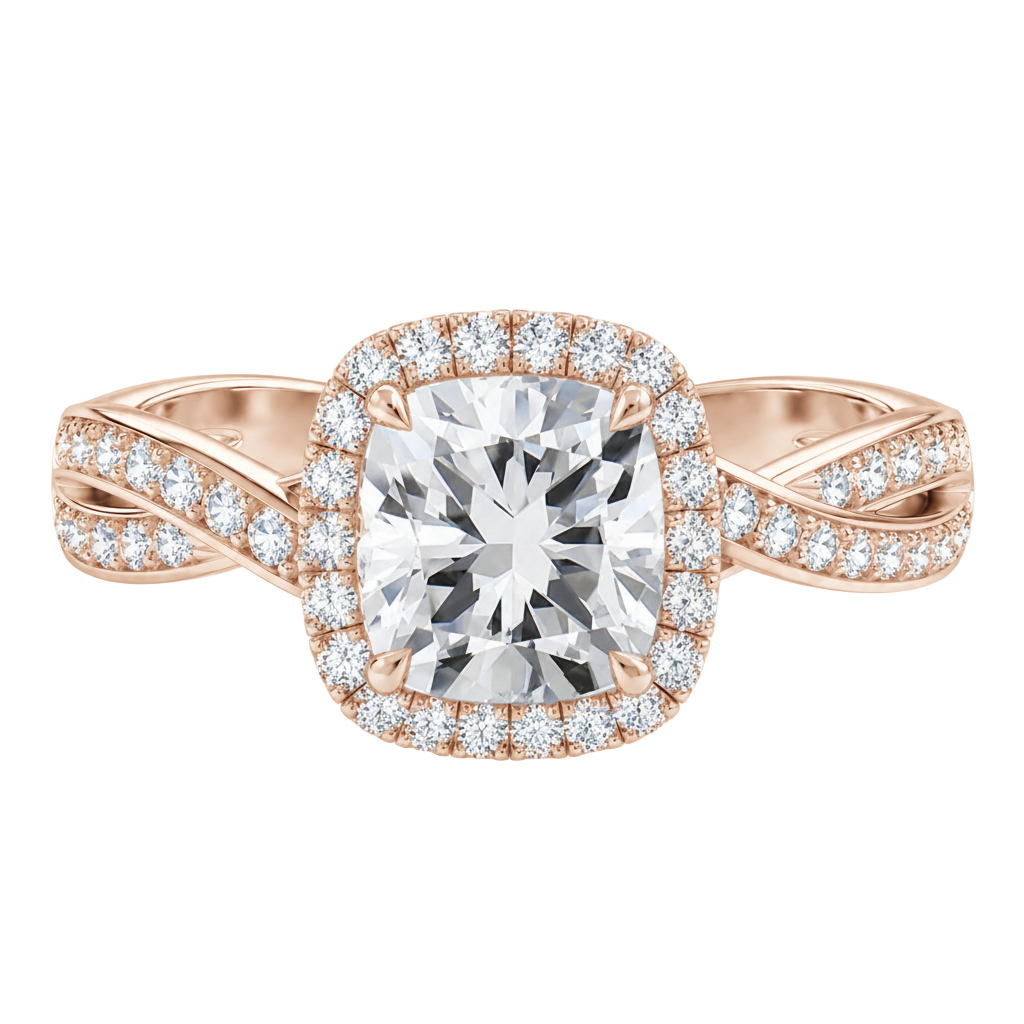 Braid - Cushion - Rose Gold - Channel