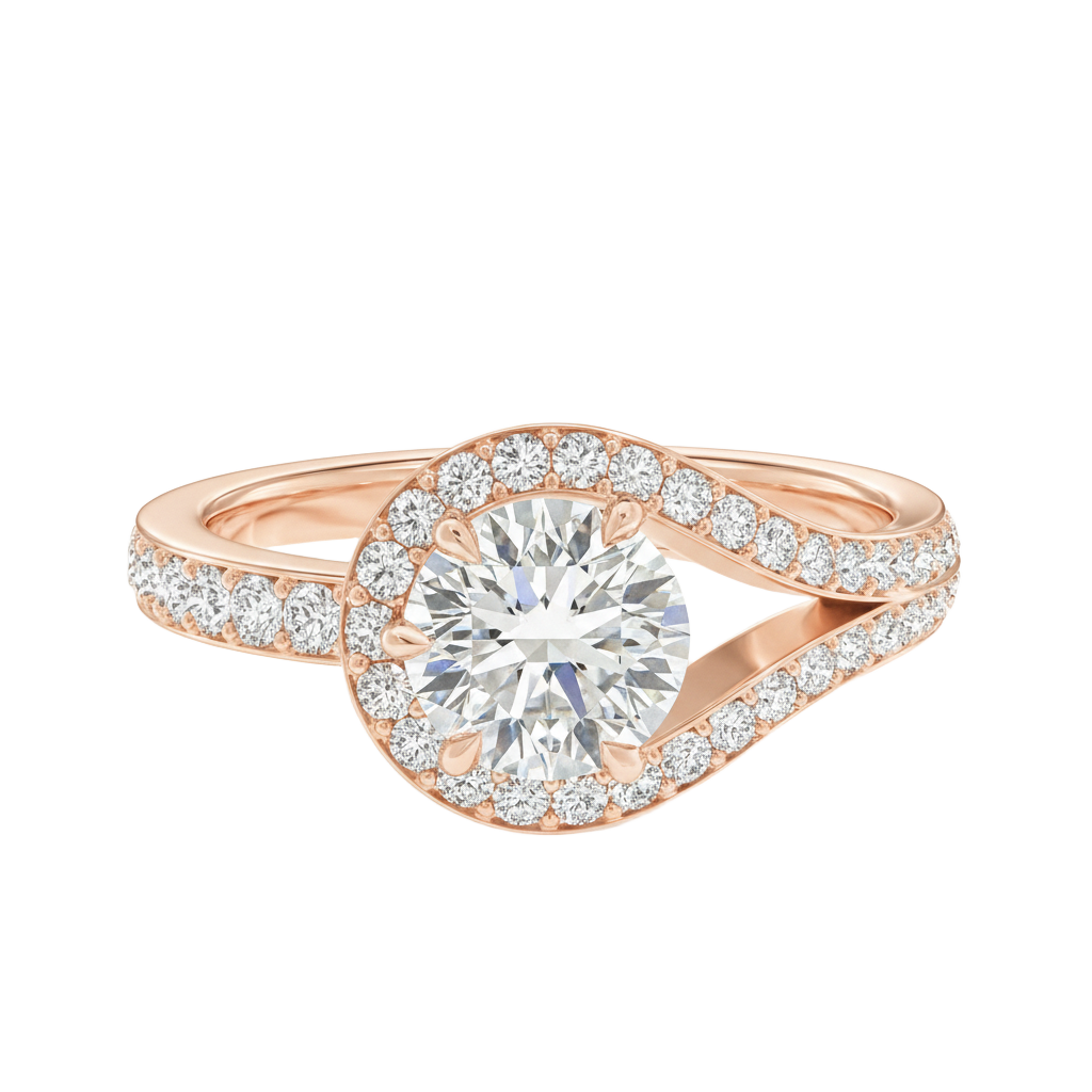 Orbit - Round - Rose Gold - Channel