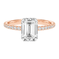 Solenne - Emerald - Rose/White Tone - Pavé