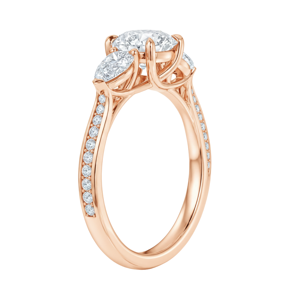 Halcyon - Round - Rose Gold - Channel