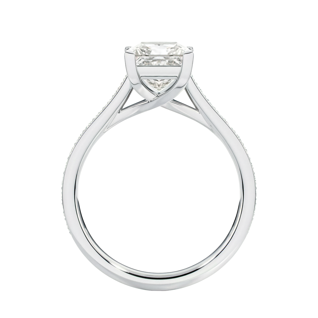 Basilica - Princess - Platinum - Pavé