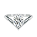 Blaire - Round - White Gold - Plain