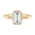 Bailey - Emerald - Yellow Gold - Plain