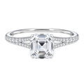 Lumiere - Asscher - White Gold - Pavé