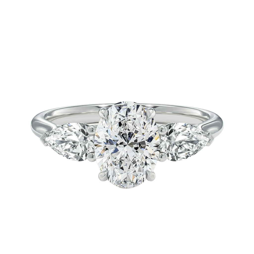 Halcyon - Oval - White Gold - Plain